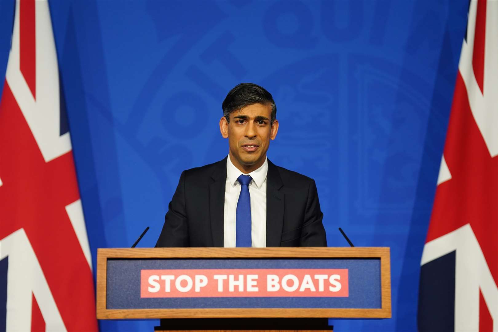 Rishi Sunak has made the Rwanda deportation policy central to his pledge to ‘stop the boats’ (James Manning/PA)