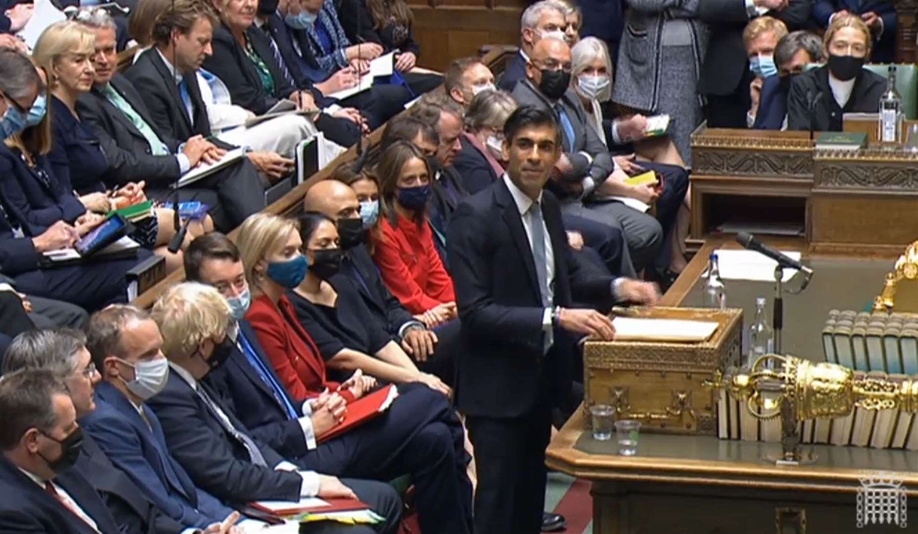 Rishi Sunak delivering his Budget to the House of Commons on Wednesday (House of Commons/PA)