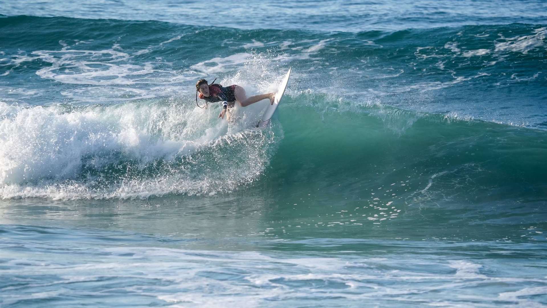 Olivia Mackay getting used to the Rio conditions this week. Picture: Malcolm Anderson