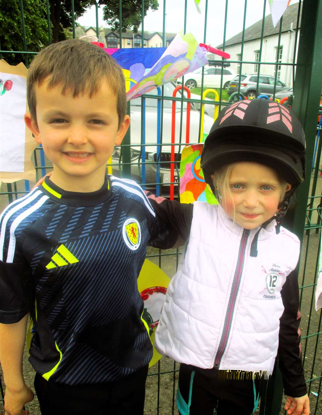 A footballer and an equestrian.