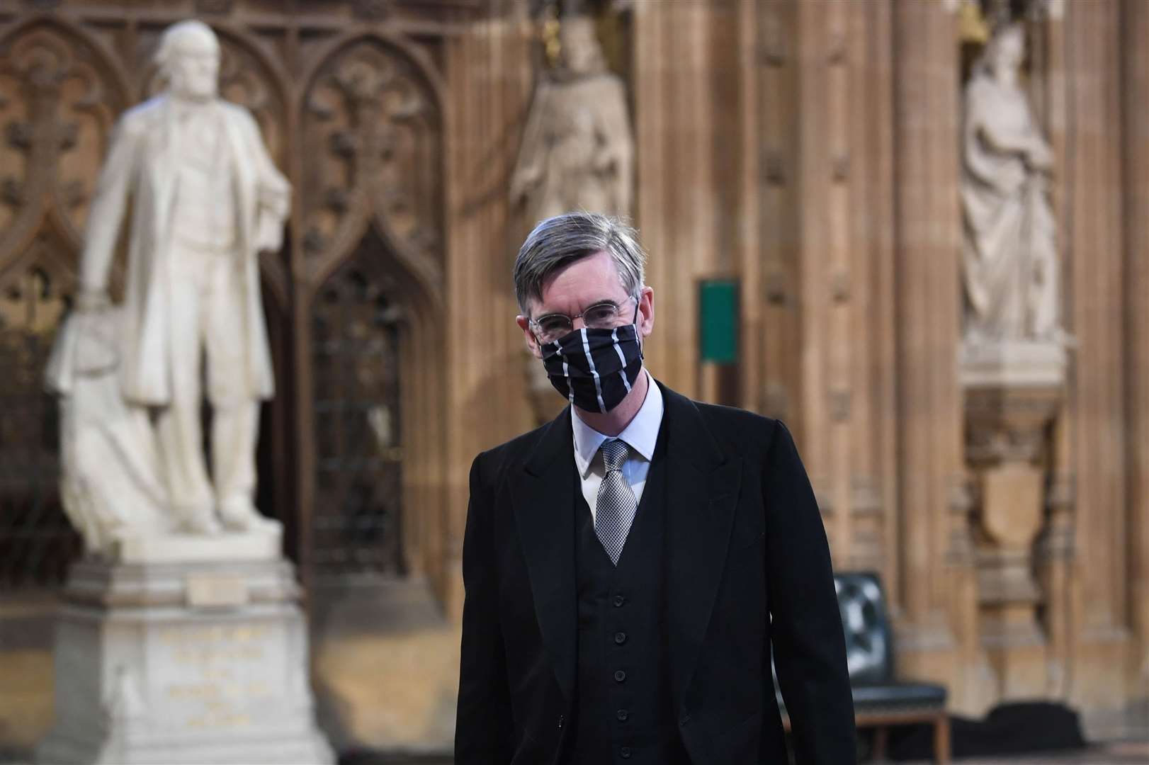 Jacob Rees-Mogg in Central Lobby before May’s State Opening of Parliament (Stefan Rousseau/PA)