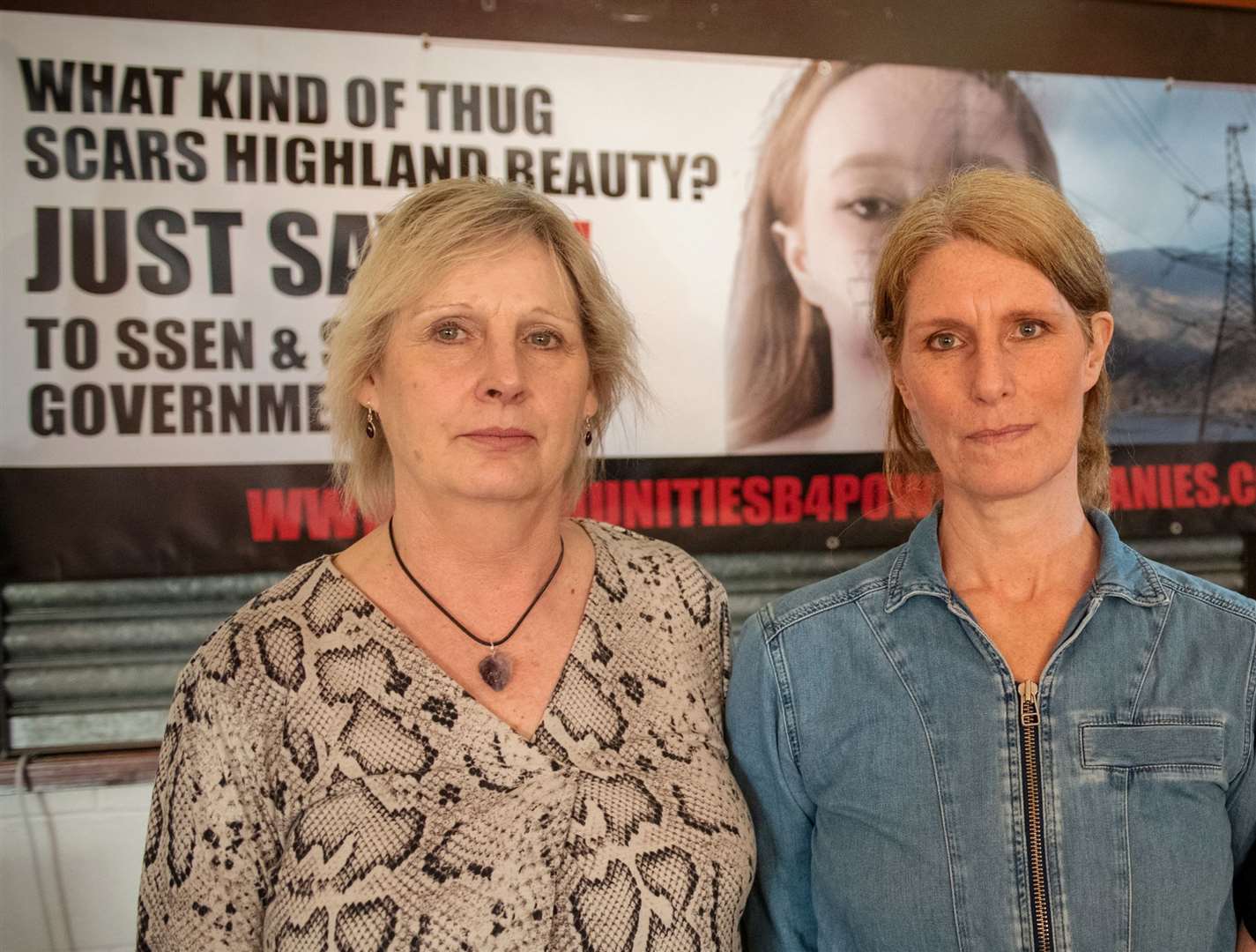 CB4PC campaigners Lyndsey Ward (left) and Denise Davis. Picture: Callum Mackay