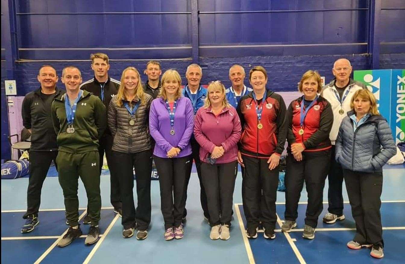 Some of the far north contingent who won medals at the Scottish Masters.