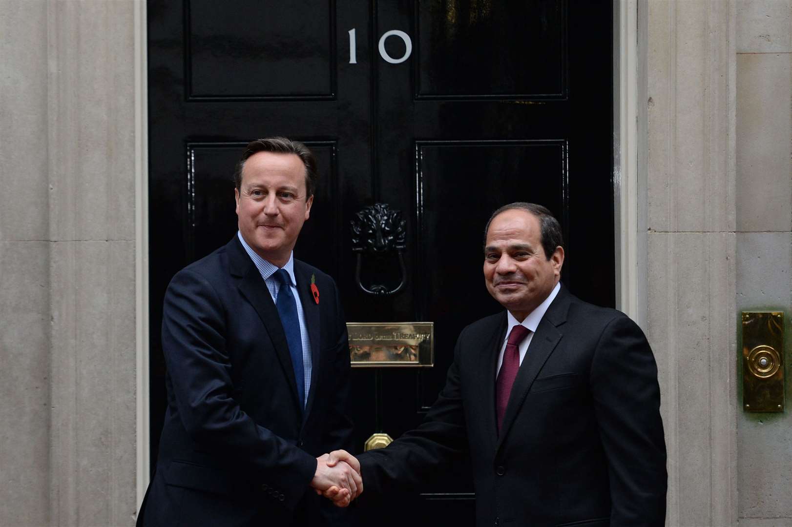 David Cameron met Egyptian President Abdel Fatah el-Sisi in 2015 while prime minister (Stefan Rousseau/PA)