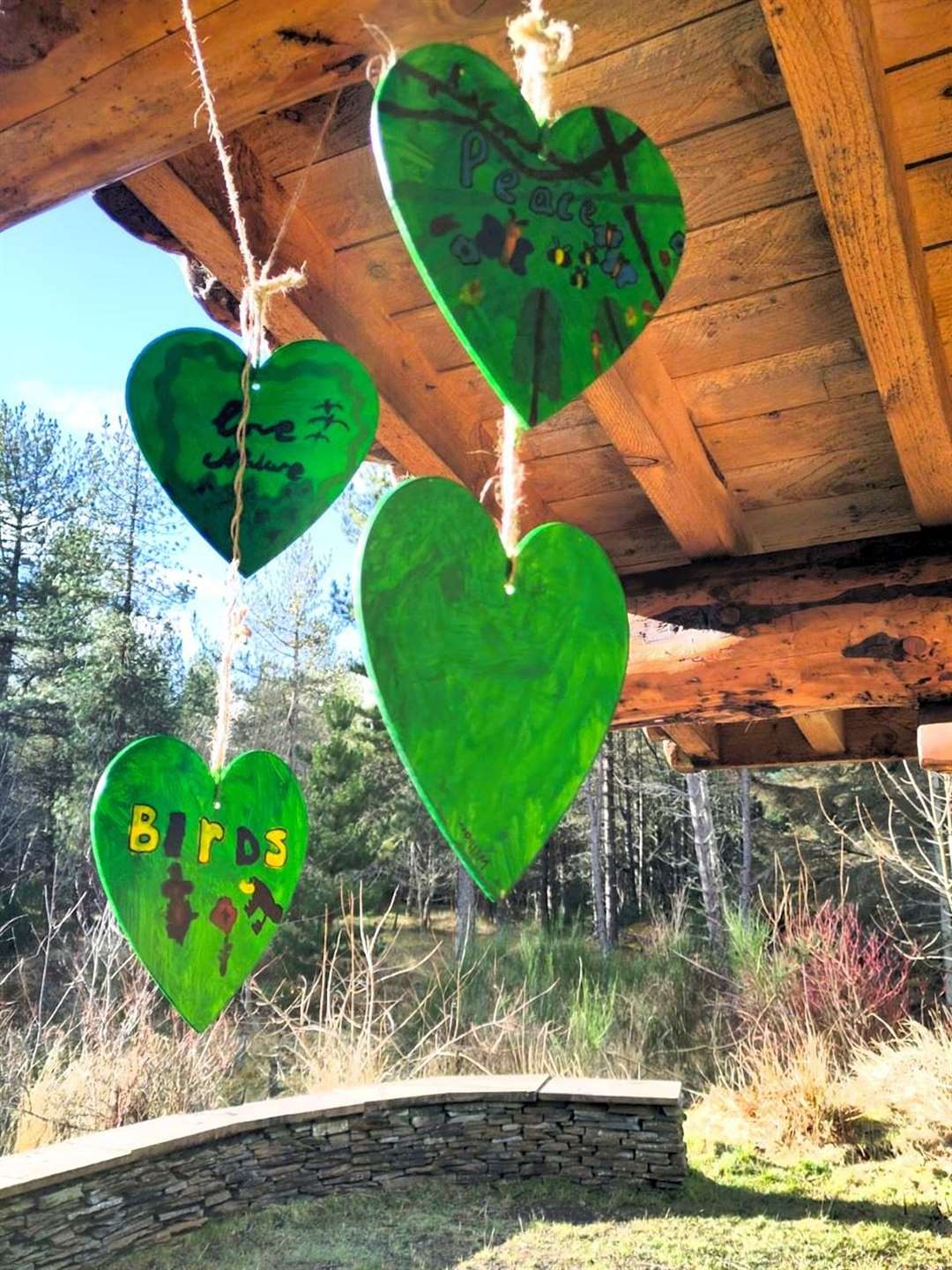 Dunnet Climate Cafe set up a trail of green hearts. Picture supplied