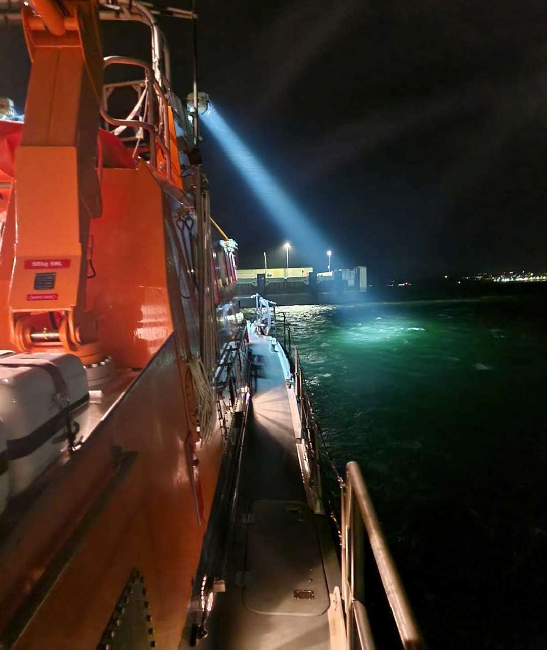 RNLI Thurso recently took part in training exercises in the deployment of the Y boat and search light use.