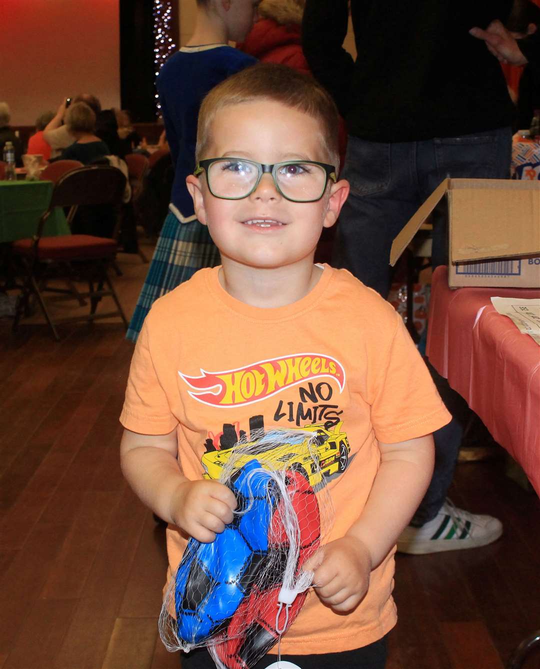 Three-year-old Ben Calder attending Saturday’s event in the Assembly Rooms.