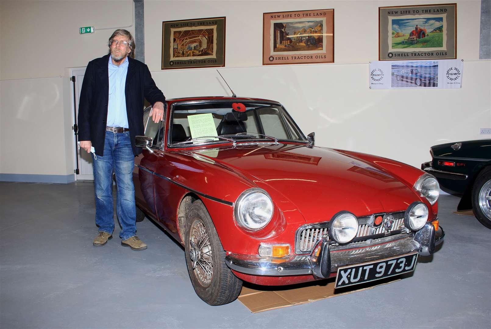 Chris Eyre with his 1970 MGB GT. Picture: Alan Hendry