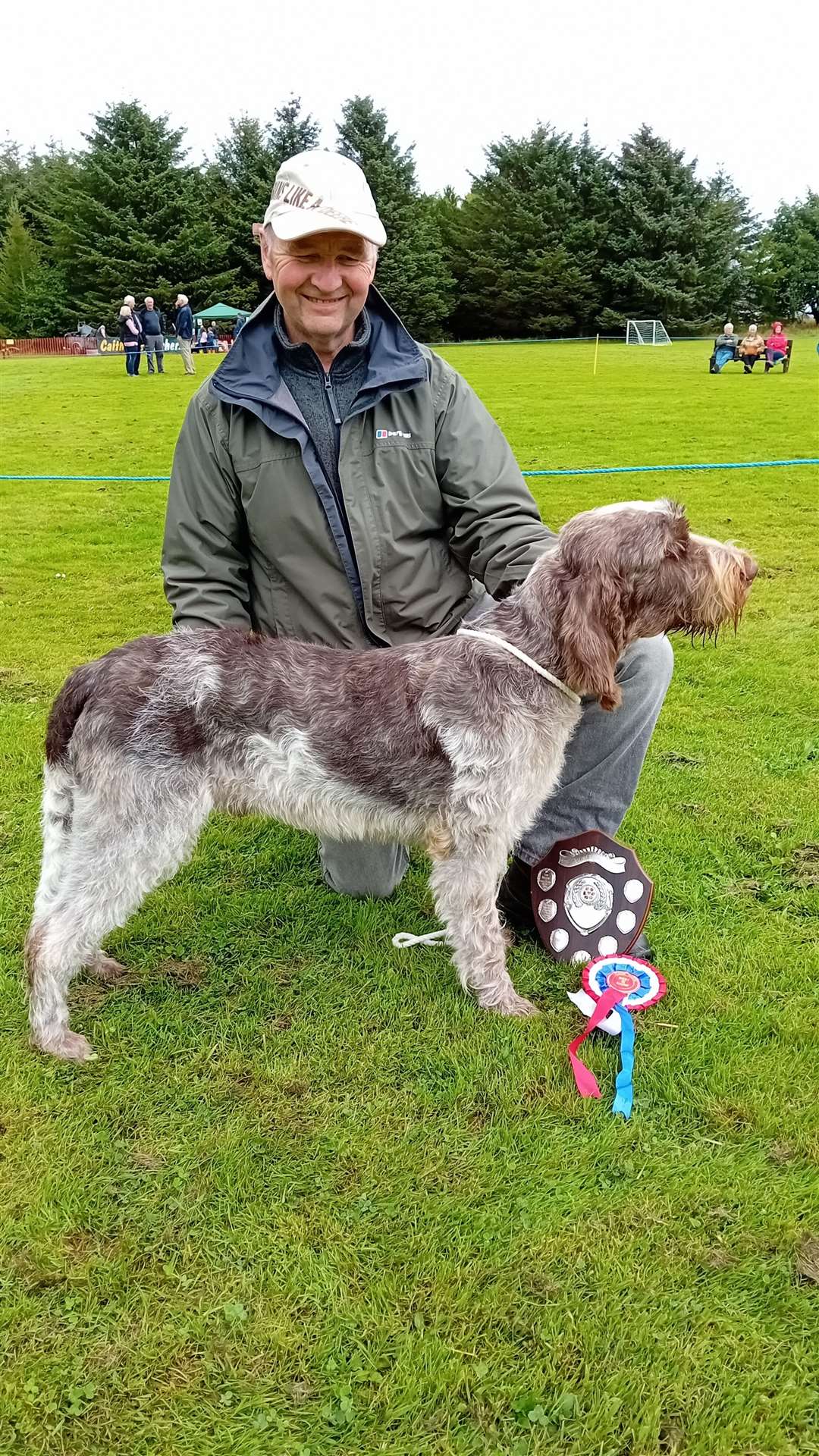 Supreme award in the dog show and best puppy was Rueben an Italian Spinone shown by Gavin Mackay. Picture: Willie Mackay