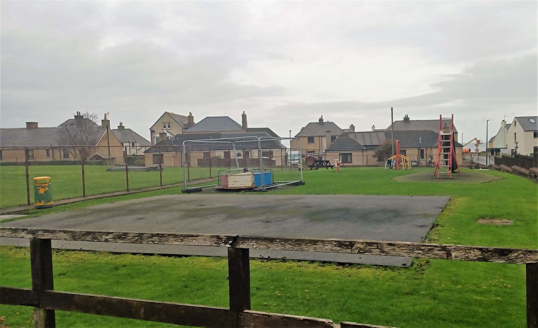 New units are planned for the Beach Road play area as well, said Mr Glasgow. He thinks the roundabout is beyond repair and may date back 70 years. Picture: A Glasgow
