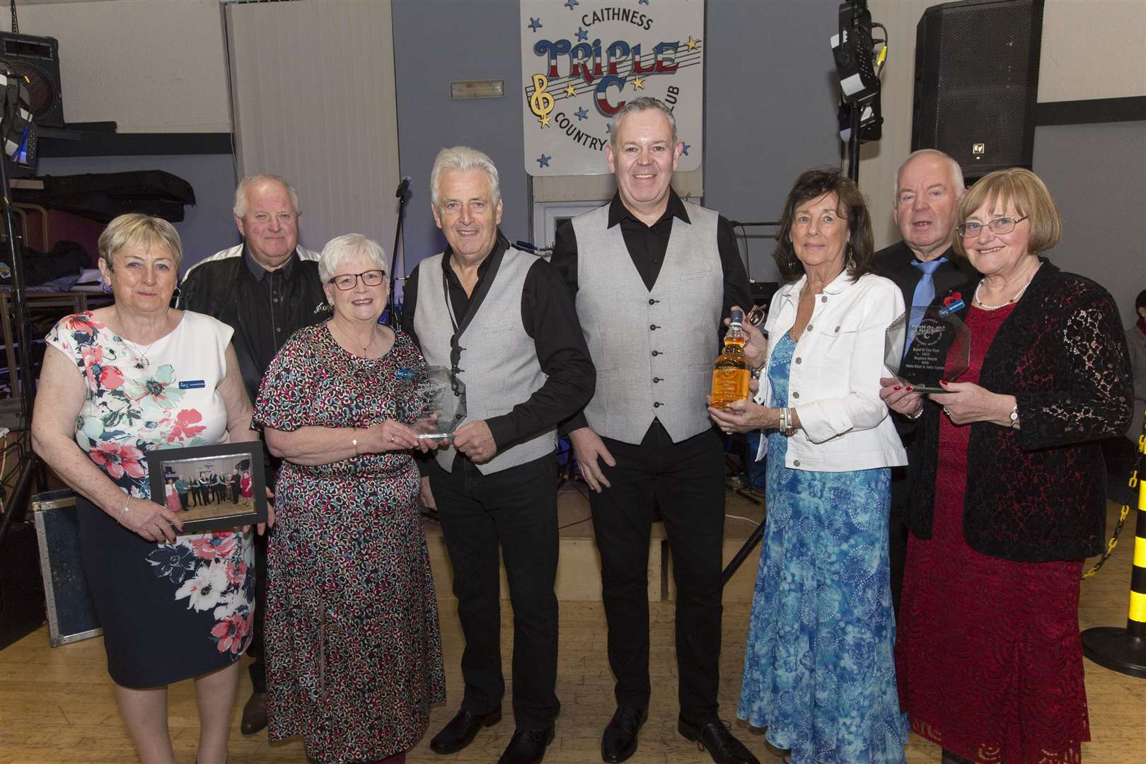 The award is presented to the band at an event in Wick. Picture: Robert MacDonald/Northern Studios