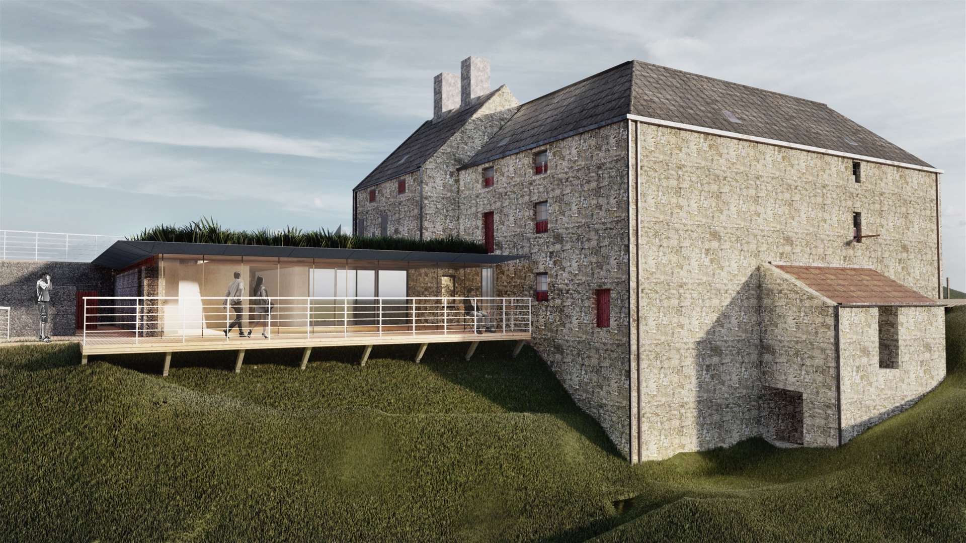 Proposed designs for John O’Groats Mill have been shortlisted in the Scottish Design Awards 2021. Image: Enes Pilavci for McGregor Bowes