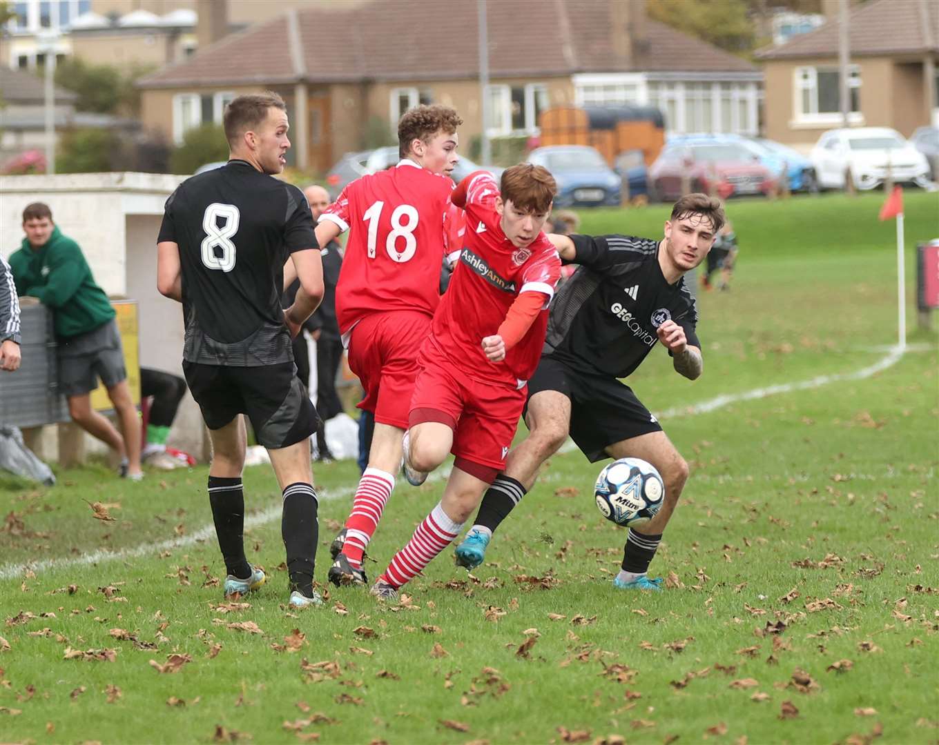 Thurso winger Andrew Brims makes a break against Invergordon. Picture: James Gunn