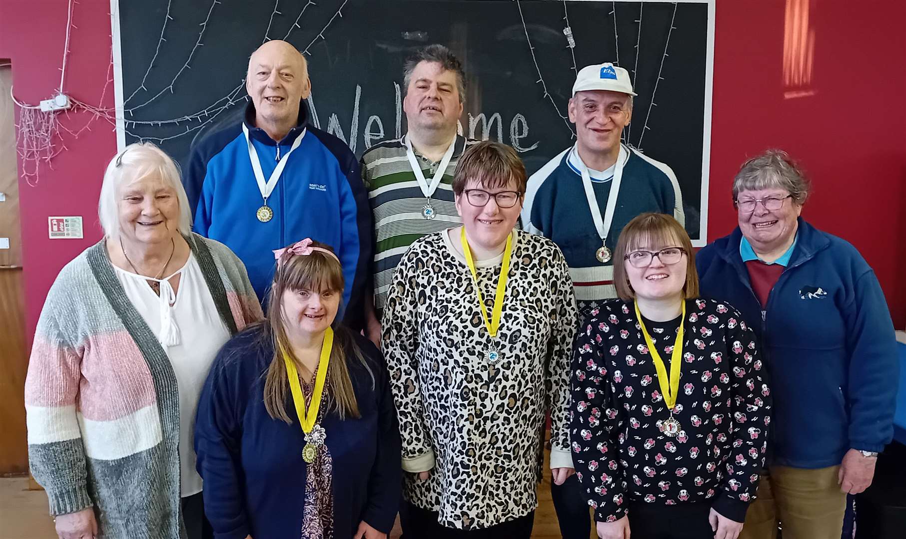 Enable committee organisers Lydia Fensome (middle, right) and Barbara Haywood (middle, left) with (front, from right) Charlene Wilkinson, Tracey Mackenzie and Louise Forbes and (back, from right) Peter Butterfield, Stuart Henderson and Peter Hardy. Picture: Willie Mackay