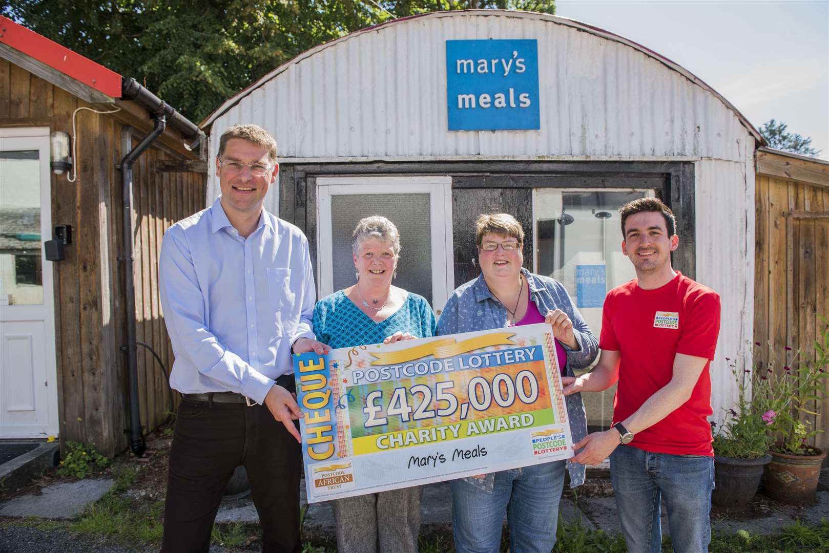 Mary’s Meals co-founder Magnus MacFarlane-Barrow, left, will also receive an honorary degree from the university (Chriss Watt/Mary’s Meals UK/PA)