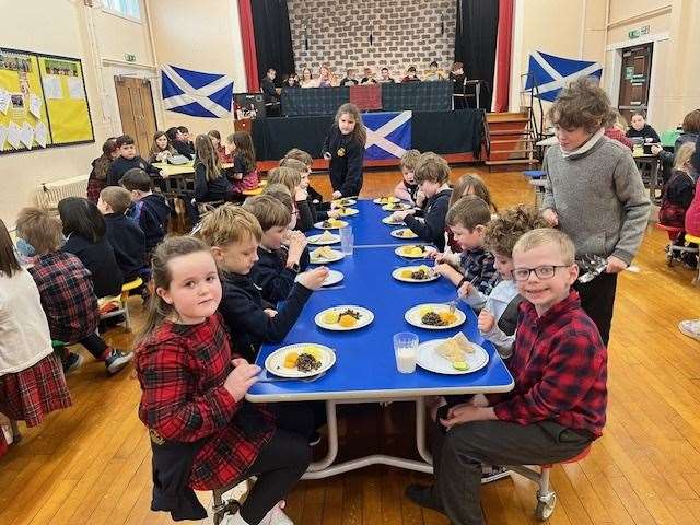 All enjoyed the special Burns afternoon at Halkirk Primary School. Picture supplied