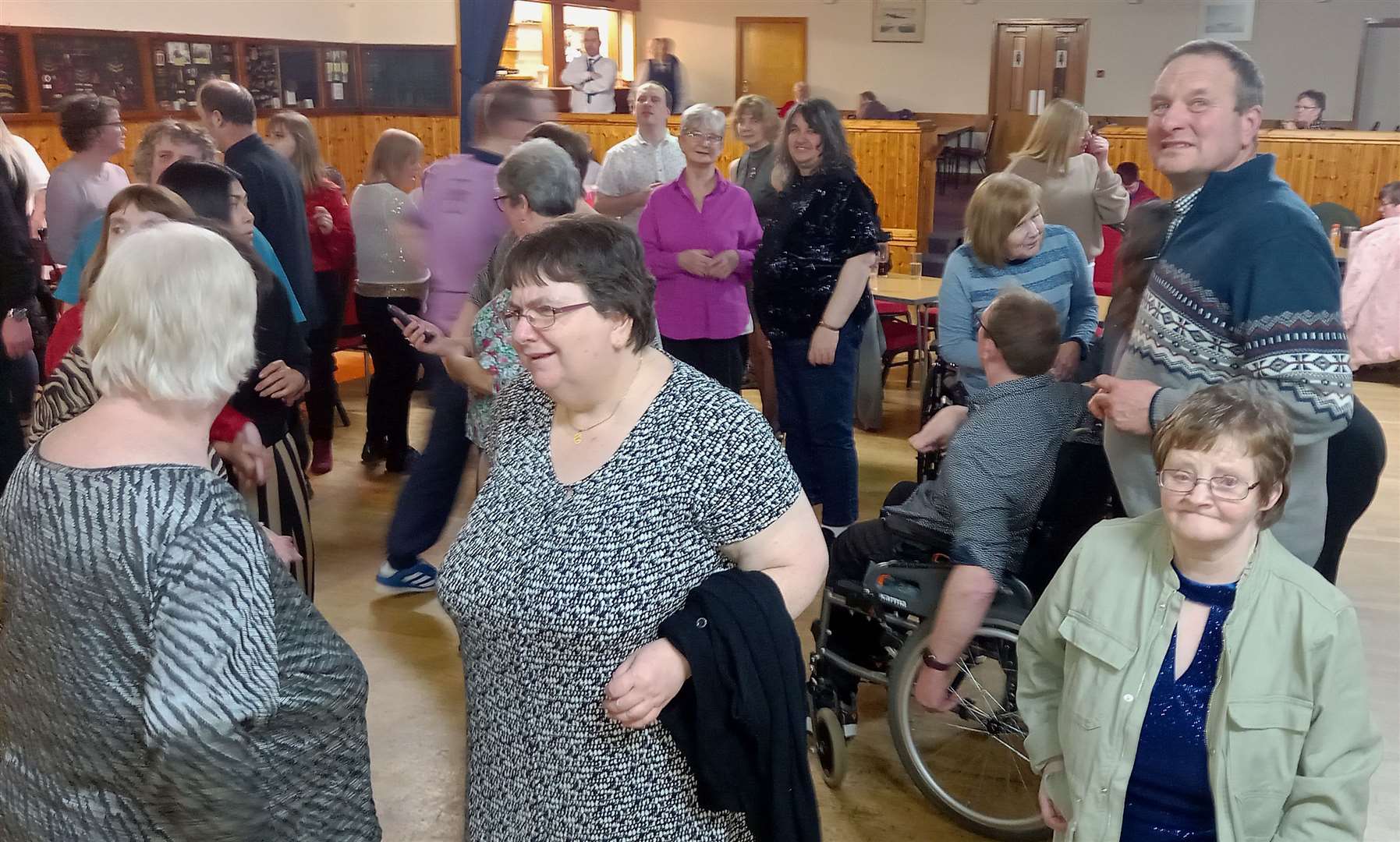 The Legion dance hall was busy throughout the evening.