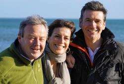 Euan McIlwraith, Sarah Mack and Dougie Vipond were in Caithness to film Landward.