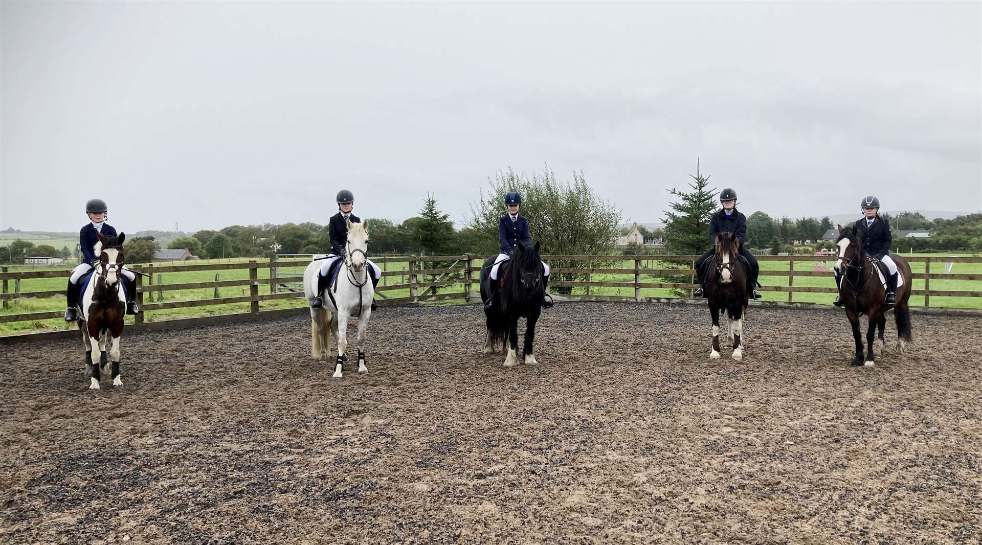 Competitors in the 70cm on the opening day of the Winter Showjumping League.