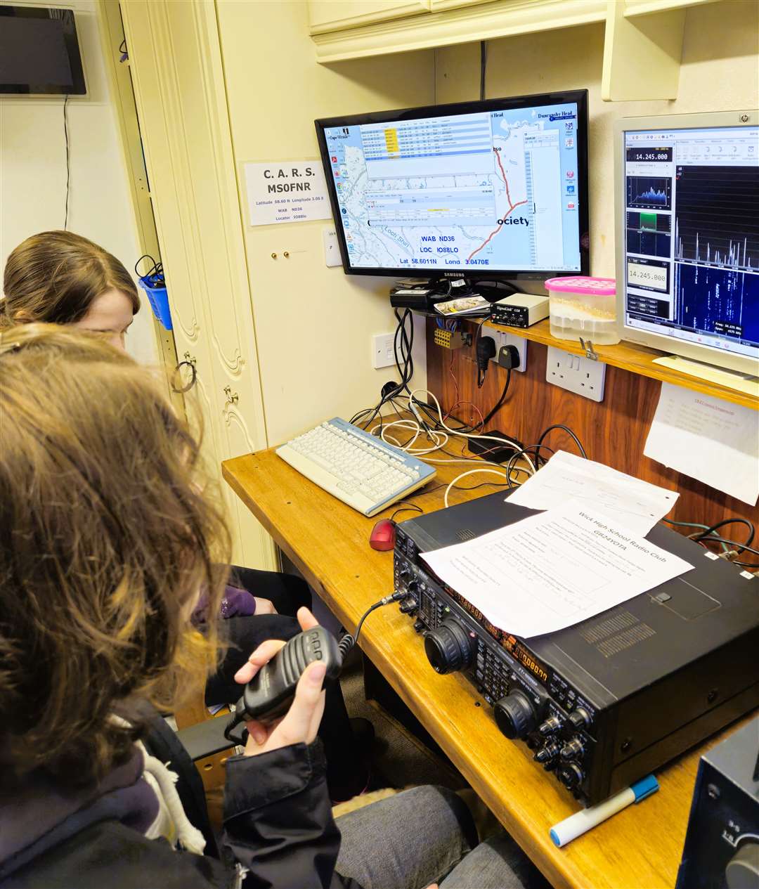 Wick High School pupils have been in touch with radio enthusiasts throughout the world. Picture supplied