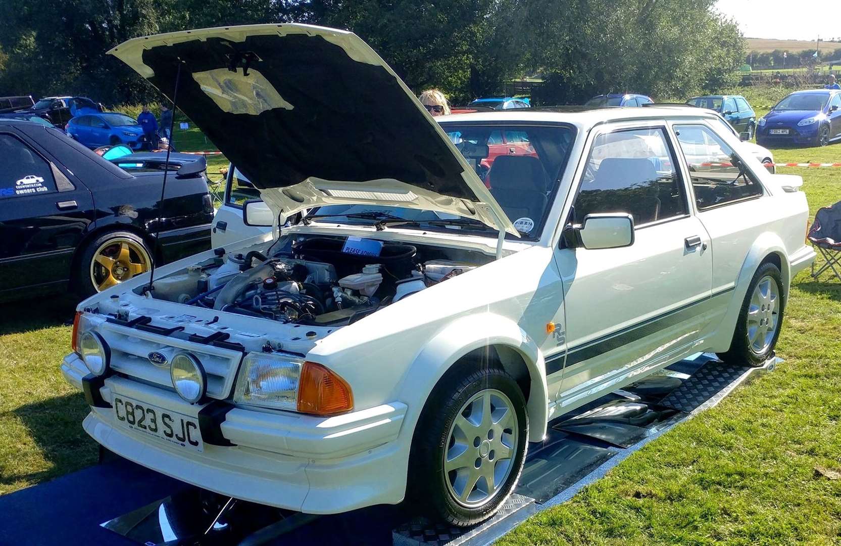 The winning car at one of the regional shows held by the RS Owners Club.