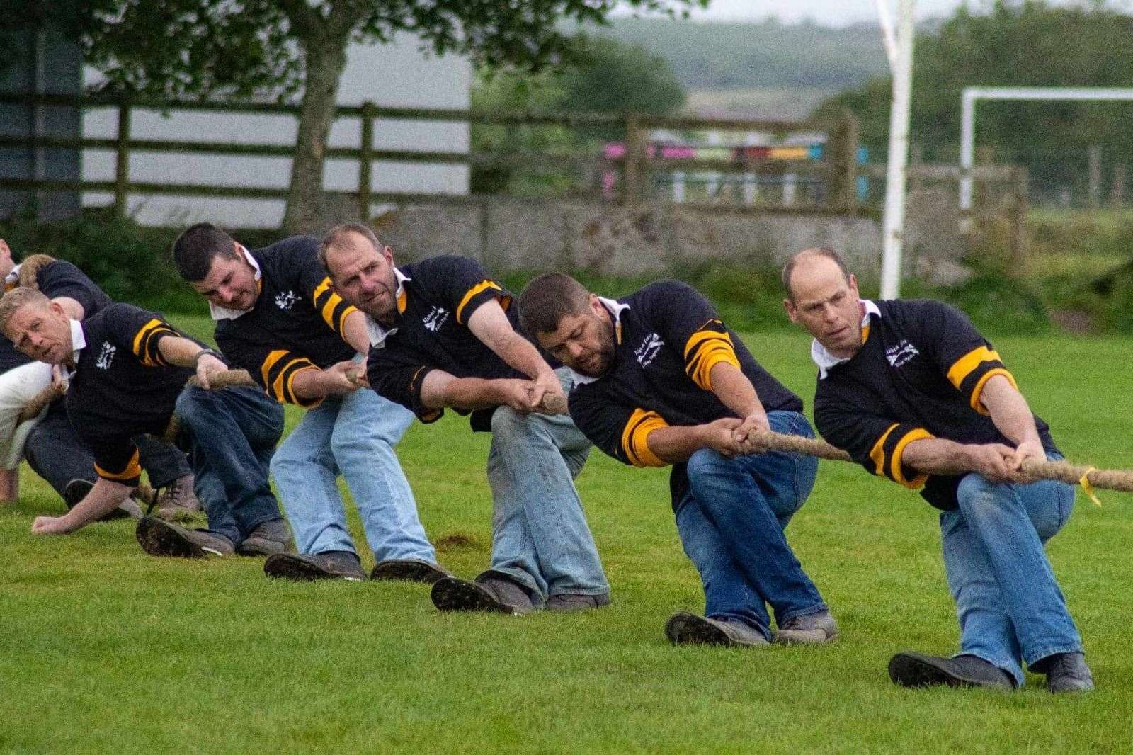 The tug-of-war competition is a favourite.