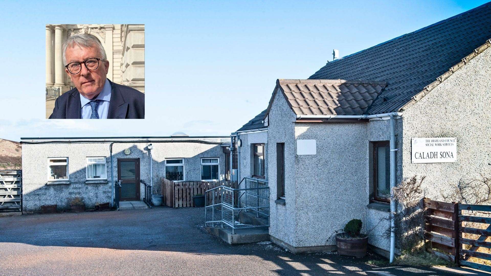 Jamie Stone (inset) believes recruiting staff to Caladh Sona would be easier if key housing was available.