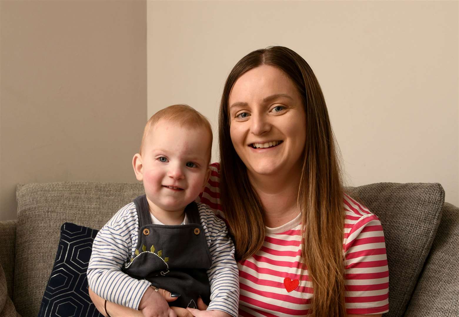 Vicky McCorquodale, with son Archie, spoke movingly about how she was saved by blood donors after experiencing problems while in labour. Picture: James Mackenzie
