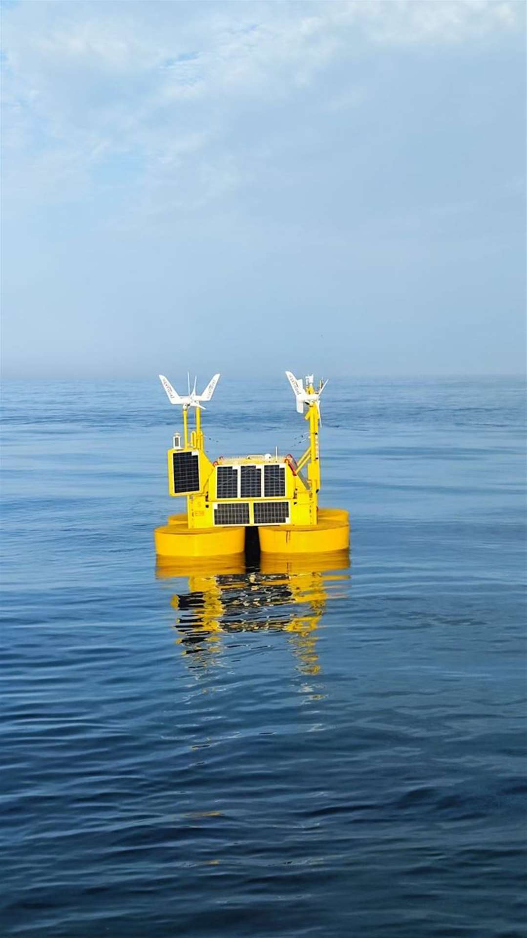 The LiDAR buoy at sea. Picture: Ignasi Andreu Font EOLOS