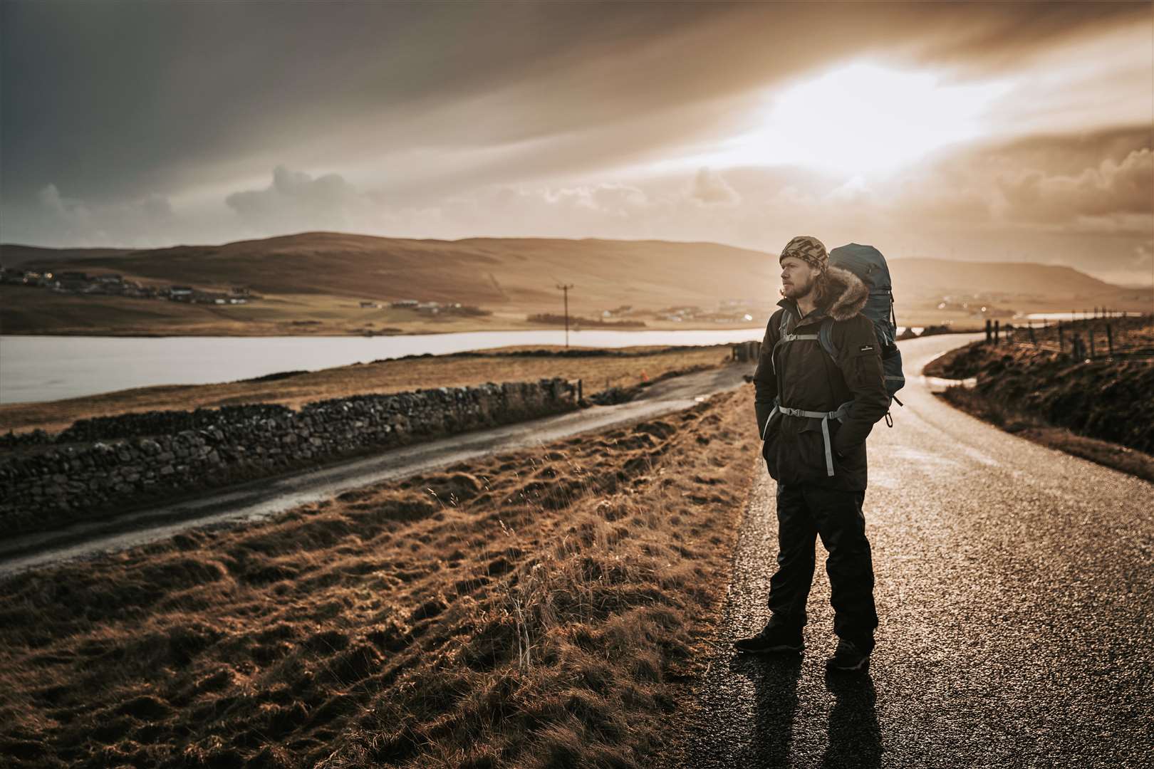 Heading towards camp on day one of the Shetland trek. Picture: Katie Taylor