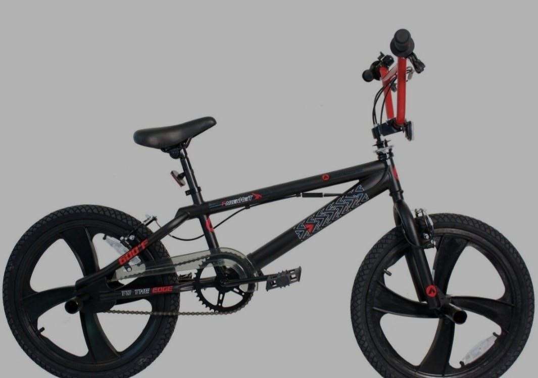 The BMX bike similar to the one pictured was cycled away by the suspect last Tuesday.