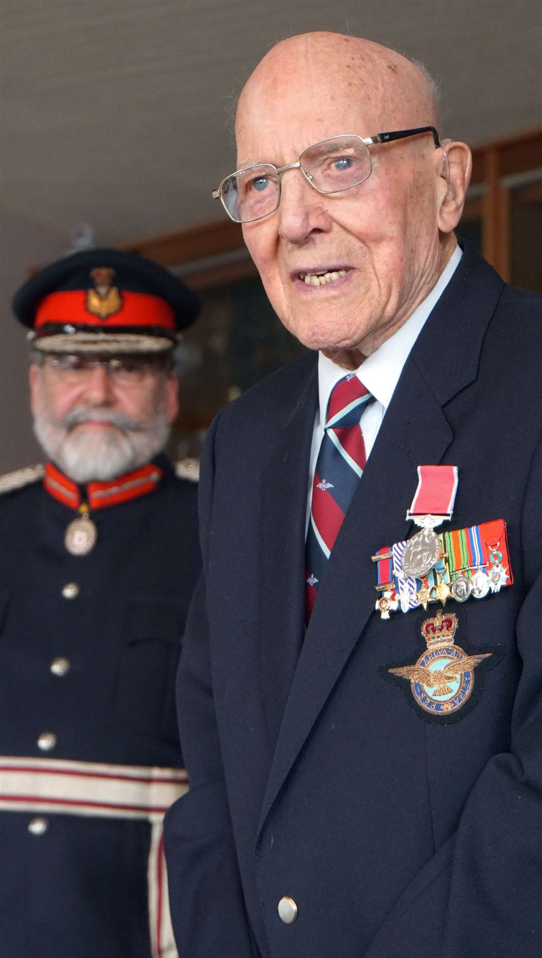 Don Mason addresses the audience moments after receiving the British Empire Medal from the Lord Lieutenant of Caithness, Lord Thurso at an event in 2019. Pictures: DGS