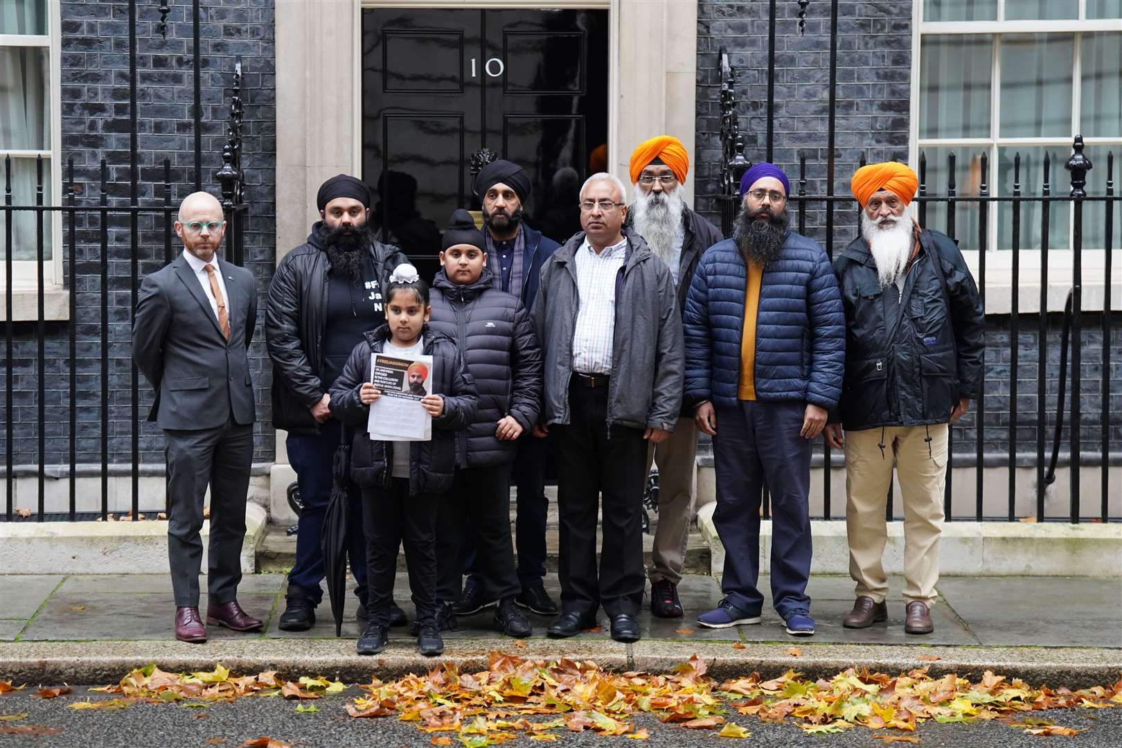 Supporters of Jagtar Singh Johal have been lobbying the British Government to act over his case (James Manning/PA)