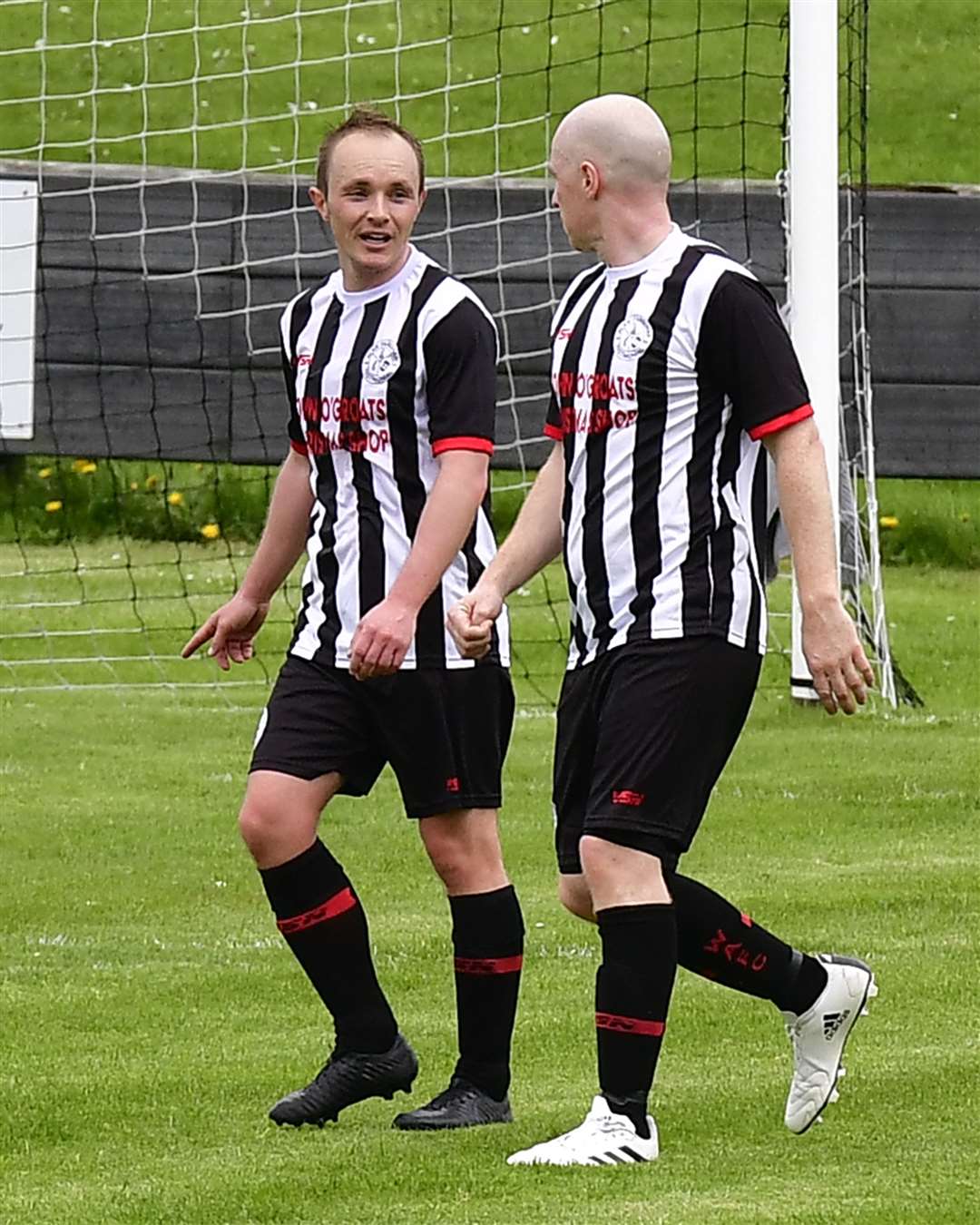 Still going strong: Richard Macadie and Gary Weir were both on the scoresheet. Picture: Mel Roger