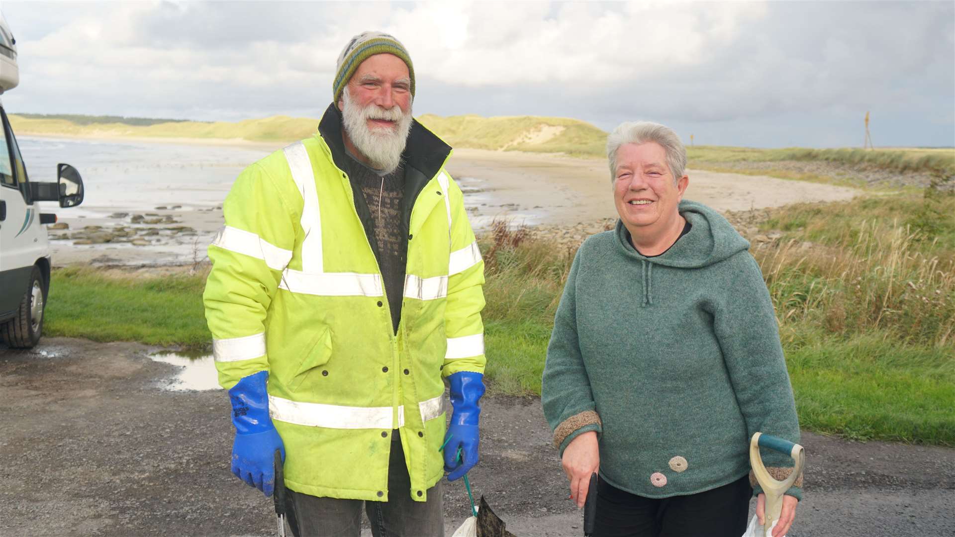 Dorcas and Allan Sinclair started Caithness Beach Cleans, a group which has cleared tons of plastic from local shorelines. Picture: DGS
