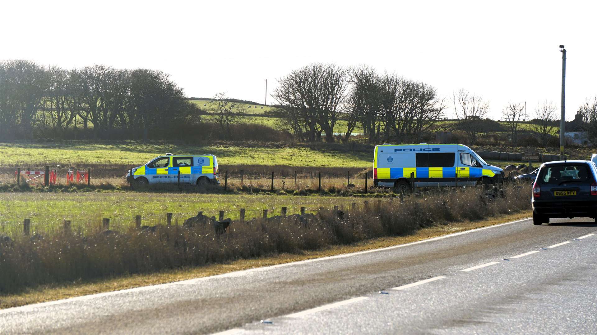 The operation was launched on Thursday afternoon after a vehicle collided with a police car and the driver absconded. Picture: DGS