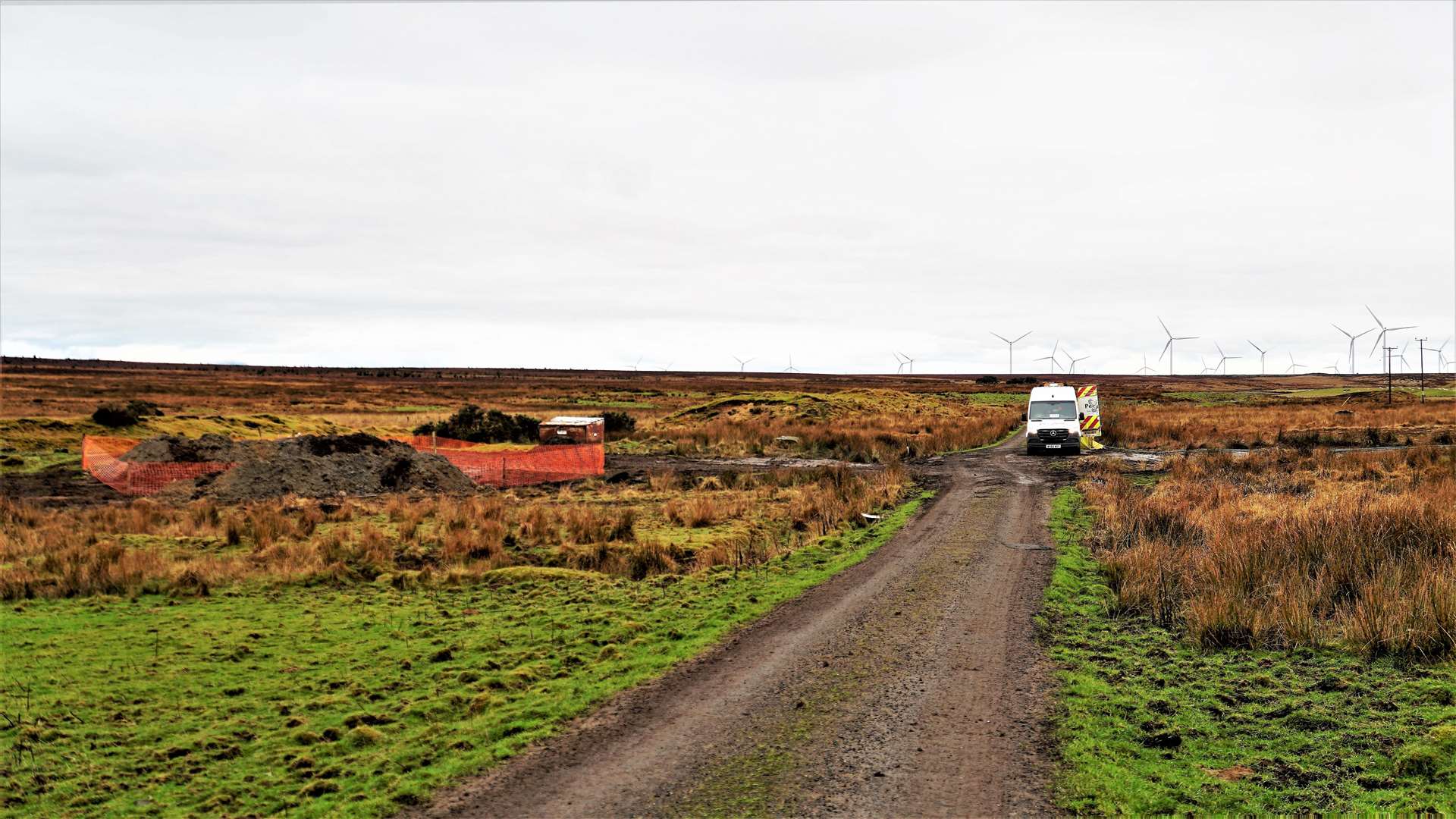 The Scouthal road in West Watten where the cables were joined up to finish off the work. Picture: DGS