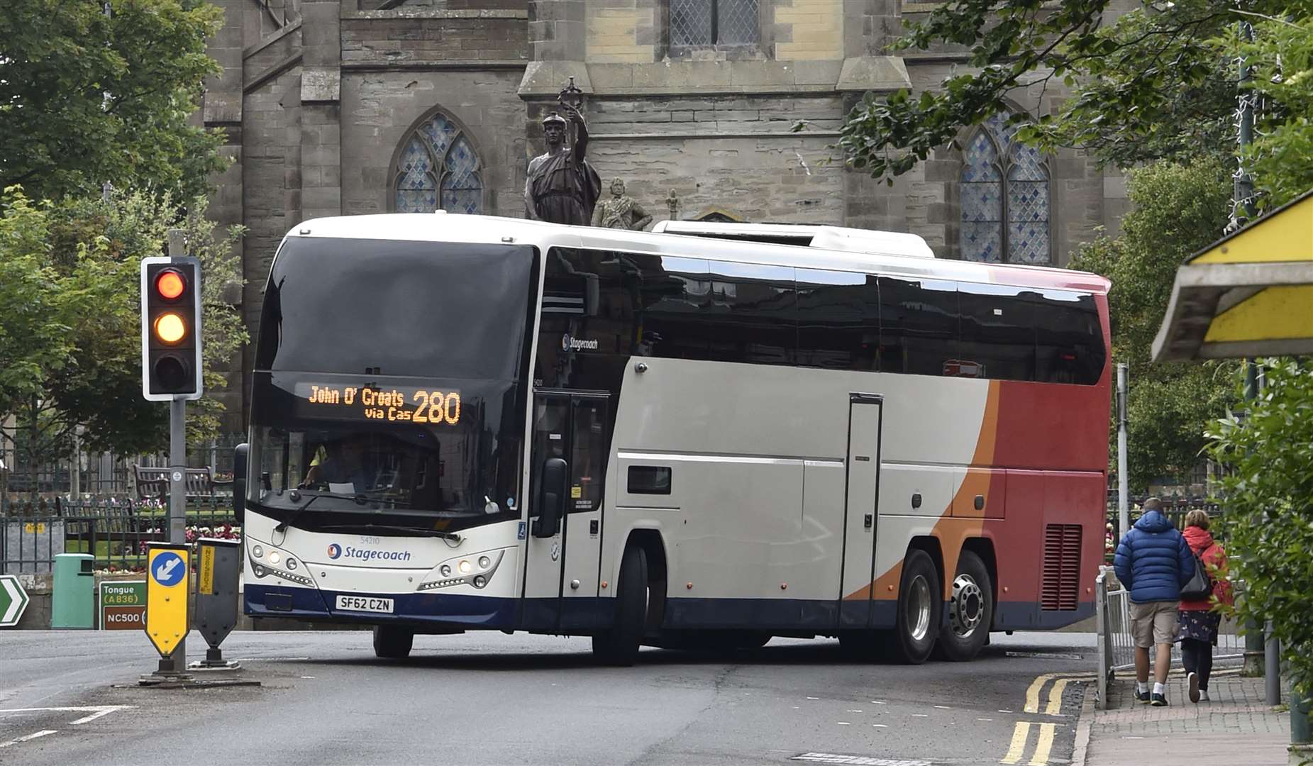 A Stagecoach bus in Thurso (library image).