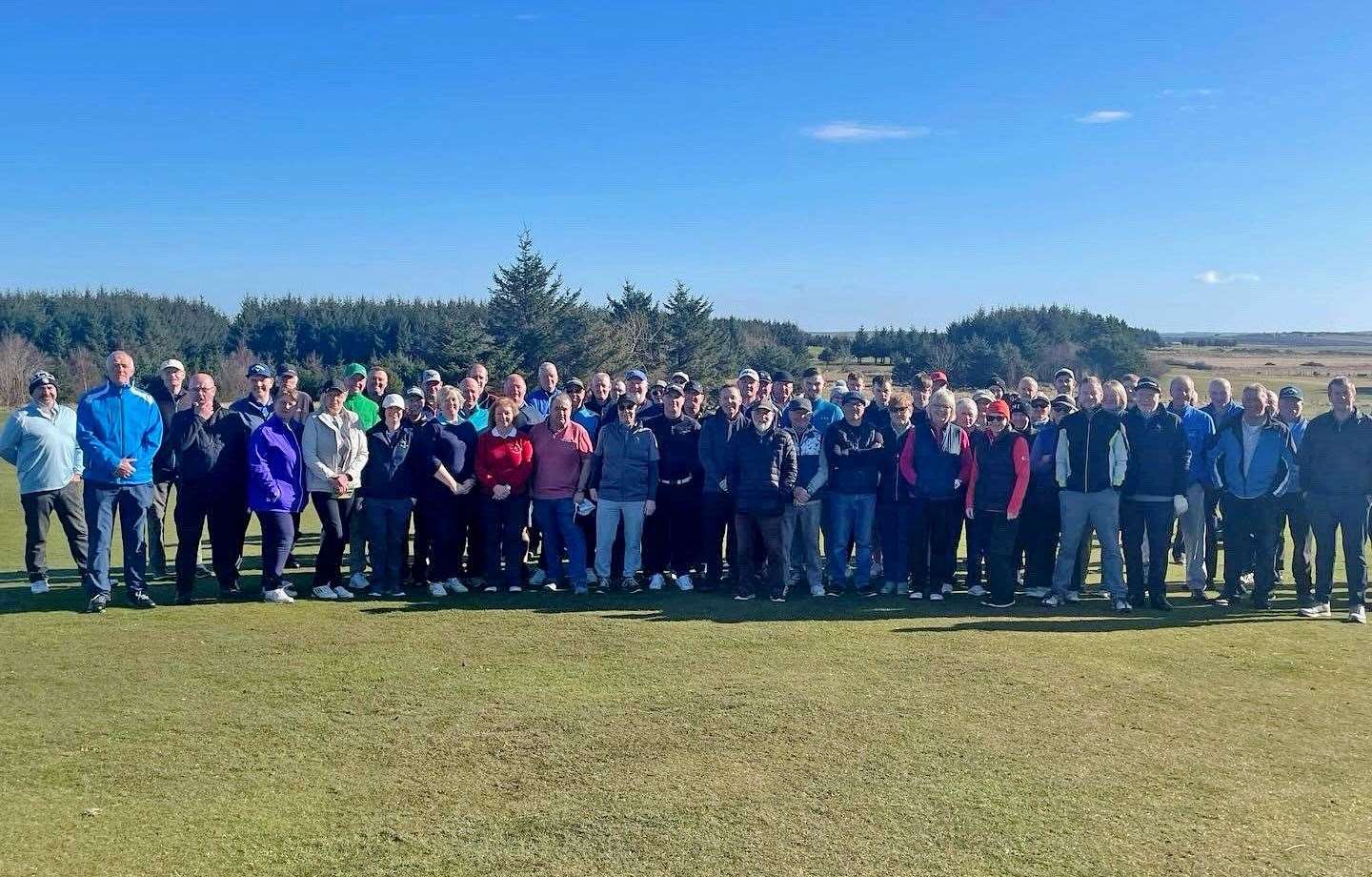 Golfers who took part in the annual Captain versus Vice-Captain competition at Thurso Golf Club on Saturday.