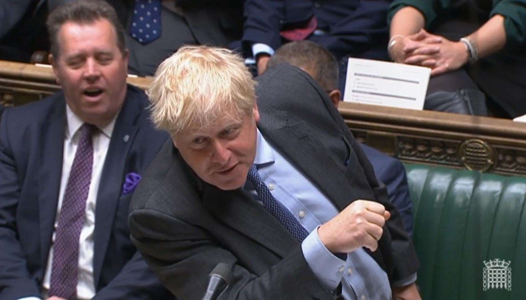 Prime Minister Boris Johnson hit back at Sir Keir, saying the Labour leader did not want to talk the country up (House of Commons/PA)