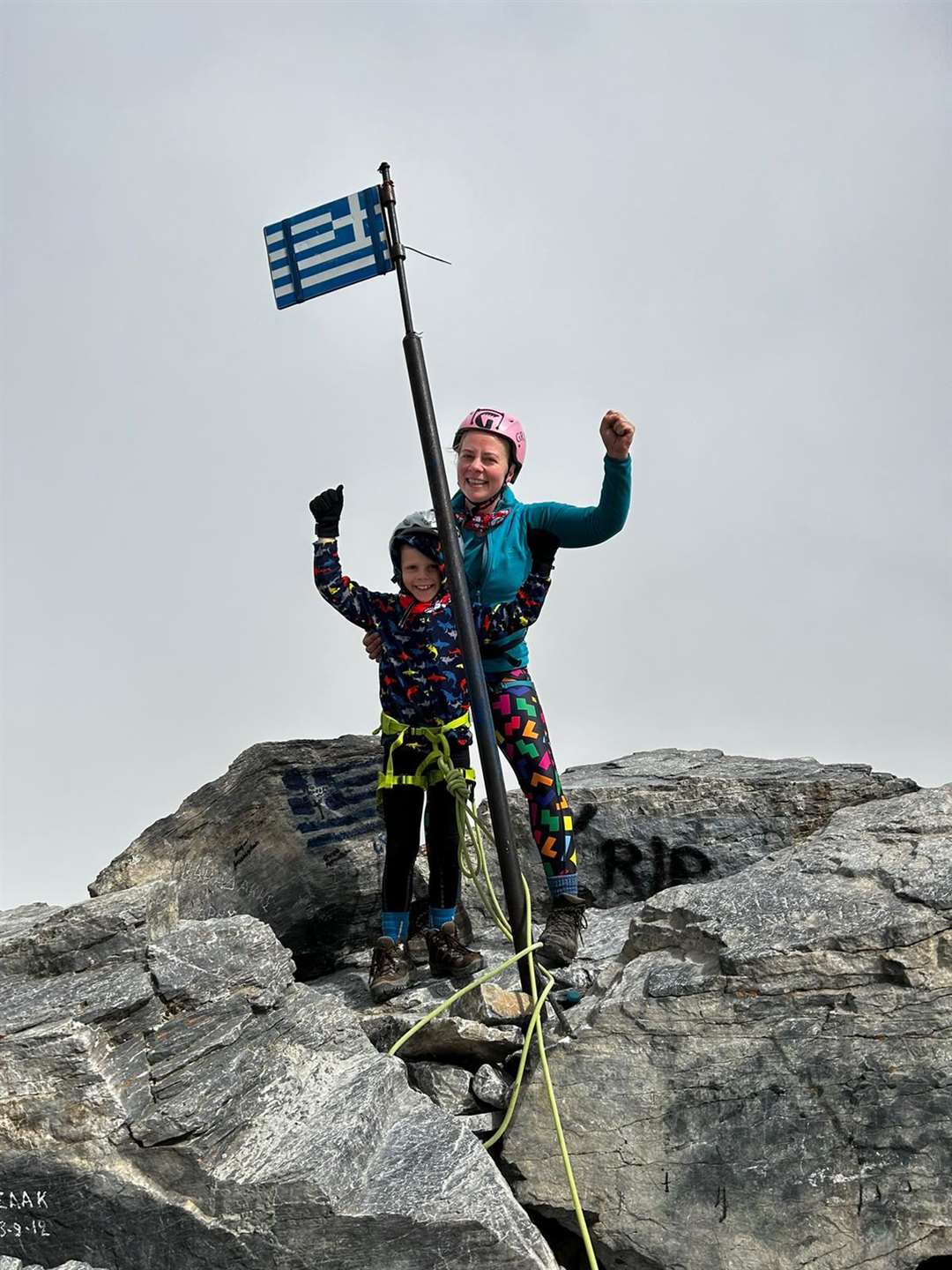 Frankie became the youngest Briton to climb Mount Olympus in Greece (Basia McMillian/PA)