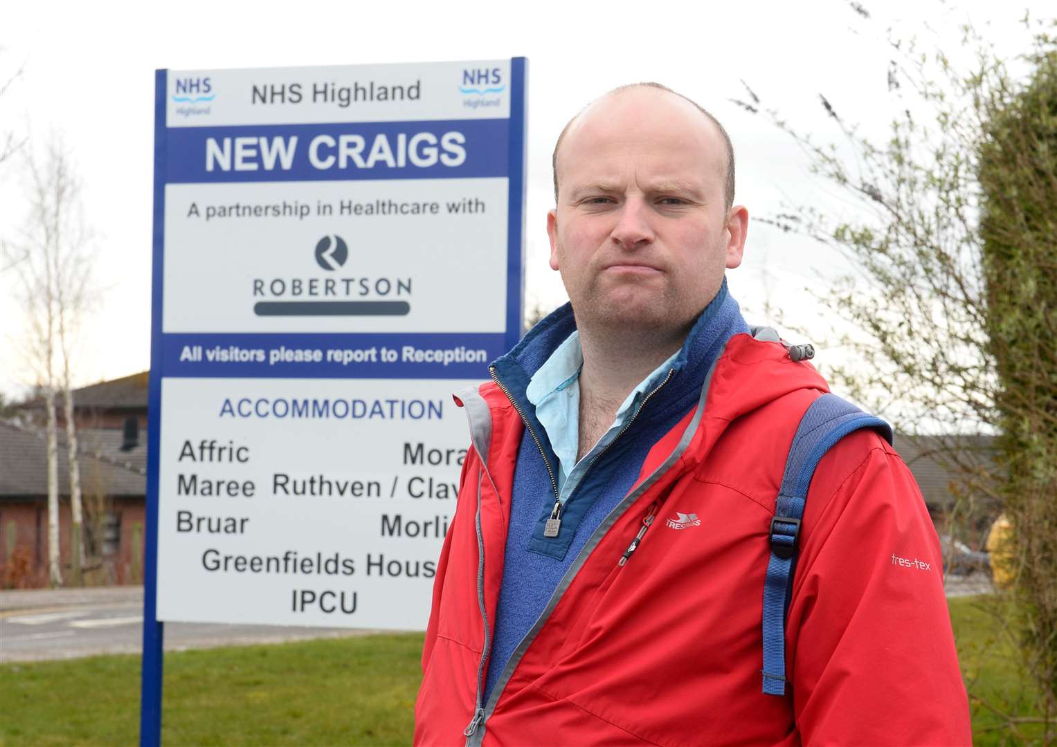 Peter Todd outside New Craigs...Picture: Gary Anthony..