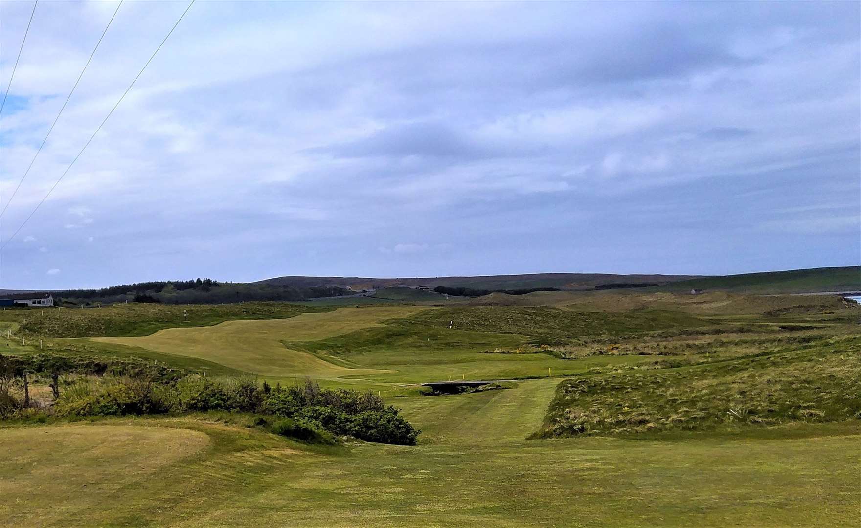 A view from the 17th tee at Reay taken by the club president, Fred Groves.