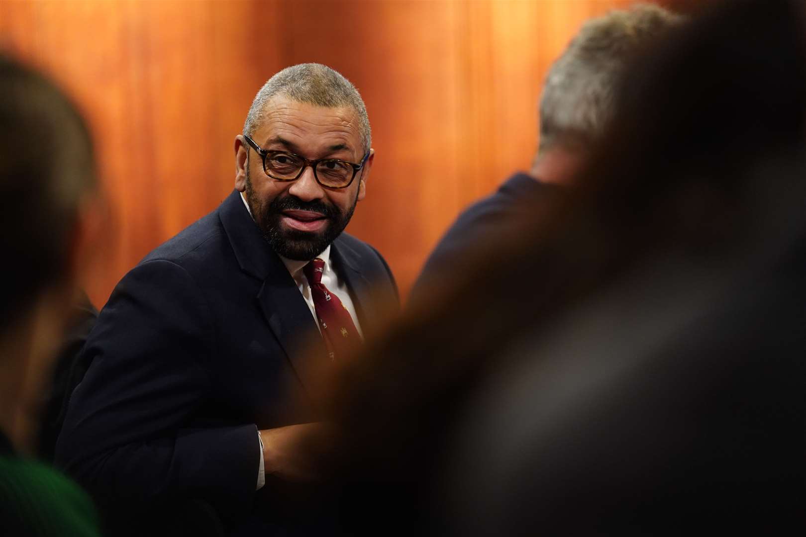 Home Secretary James Cleverly addressed Tory MPs in Westminster on Monday (James Manning/PA)