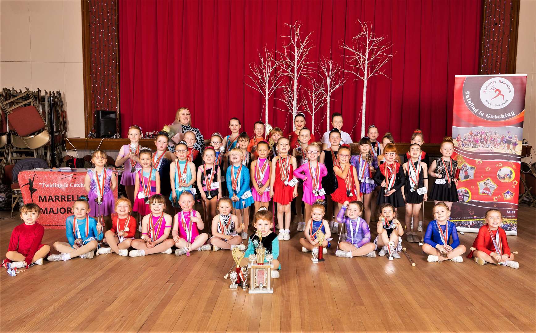 Marrellian Majorettes pictured at the Assembly Rooms for the Annual Christmas Interschool Competition 2022.