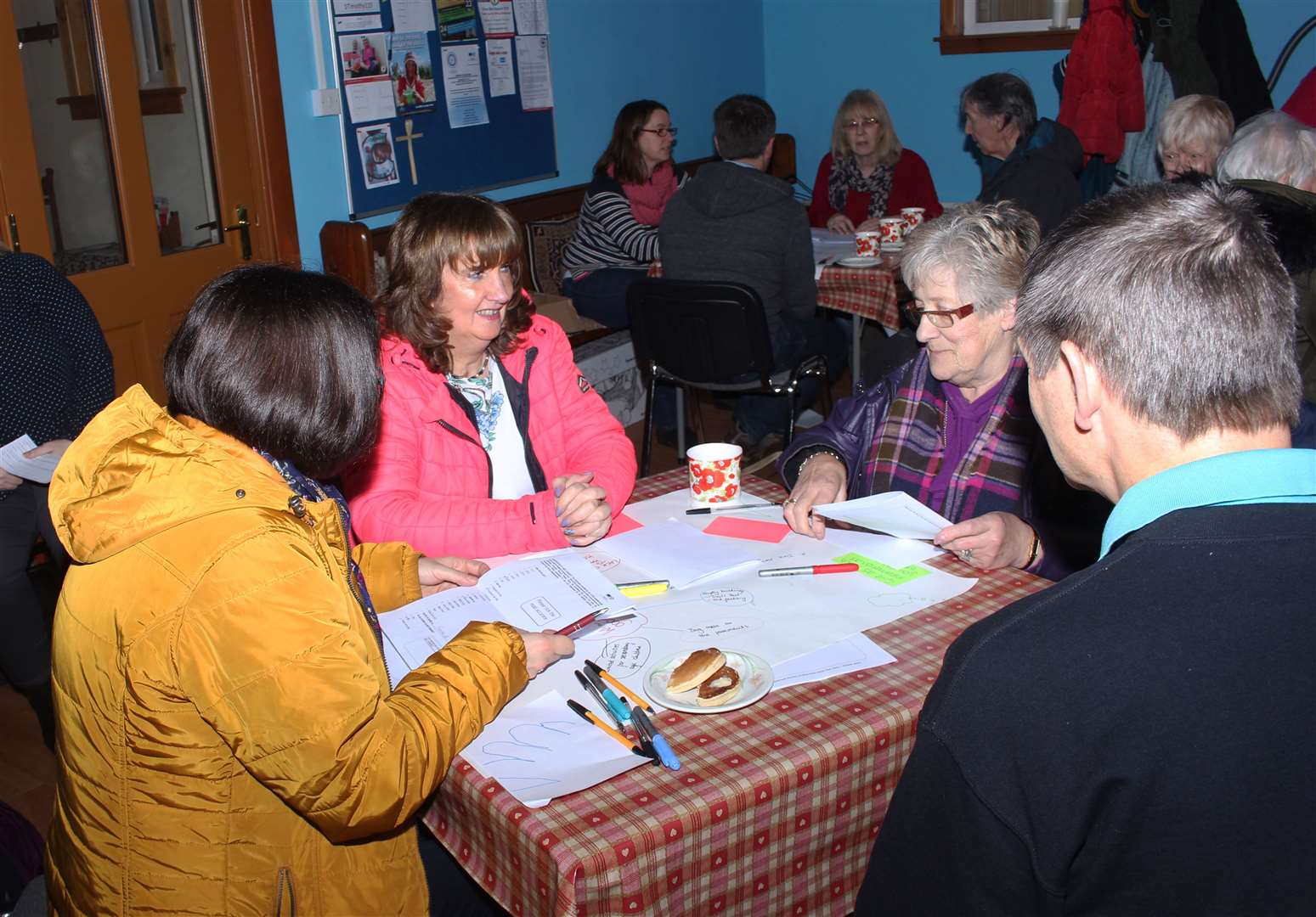 Castletown residents taking part in a two-day consultation exercise as part of the project.