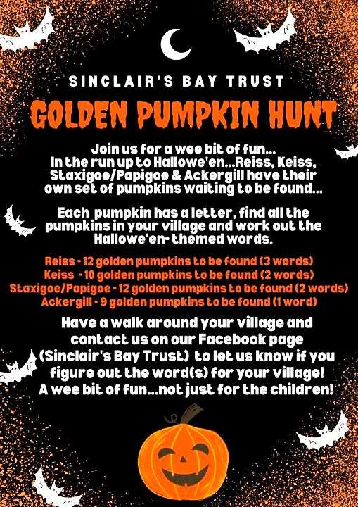 Pumpkin hunt poster.