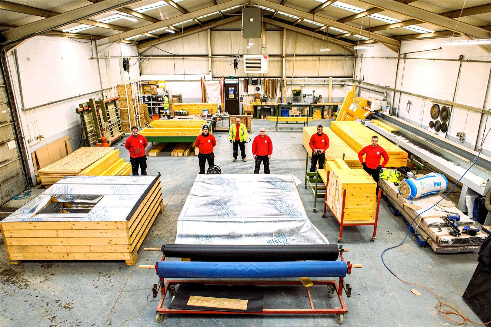 Norscot staff in their warehouse.
