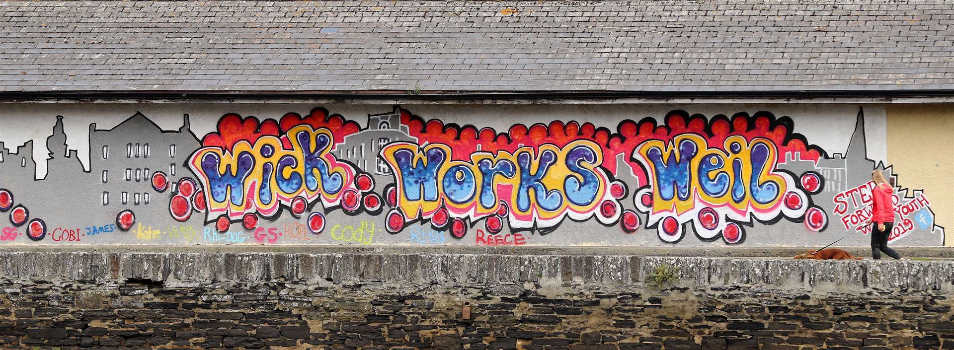 Wick Mural, by James Gunn, was chosen as the winning entry by professional photographer Stephen Cosh.