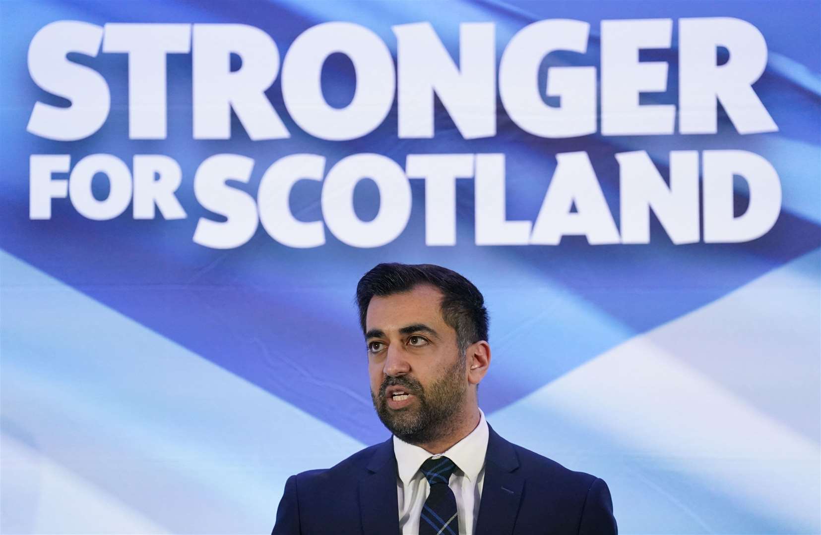 Humza Yousaf was elected SNP leader on Monday (Andrew Milligan/PA)